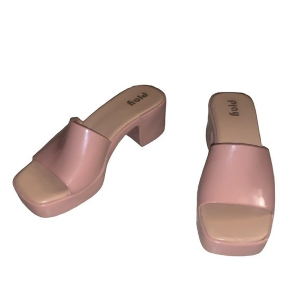 Play jelly block heels